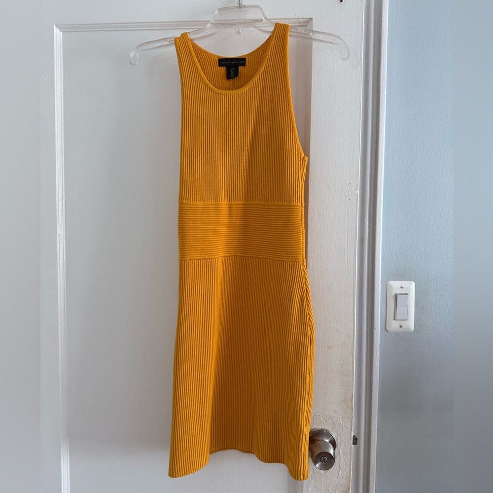 House of Harlow 1960 Yellow Halter Sheath Mini Dress